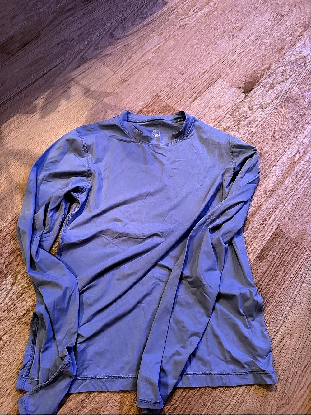 BloqUV Shield light periwinkle long-sleeve crew